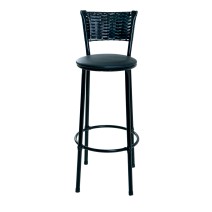 Kit com 3 Banquetas Baixas com Encosto em Junco Vime Preto para Crianças - Conforto e Estilo para Pequenos Kit com 3 Banquetas Baixas com Encosto em Junco Vime Preto para Crianças - Conforto e Estilo para Pequenos