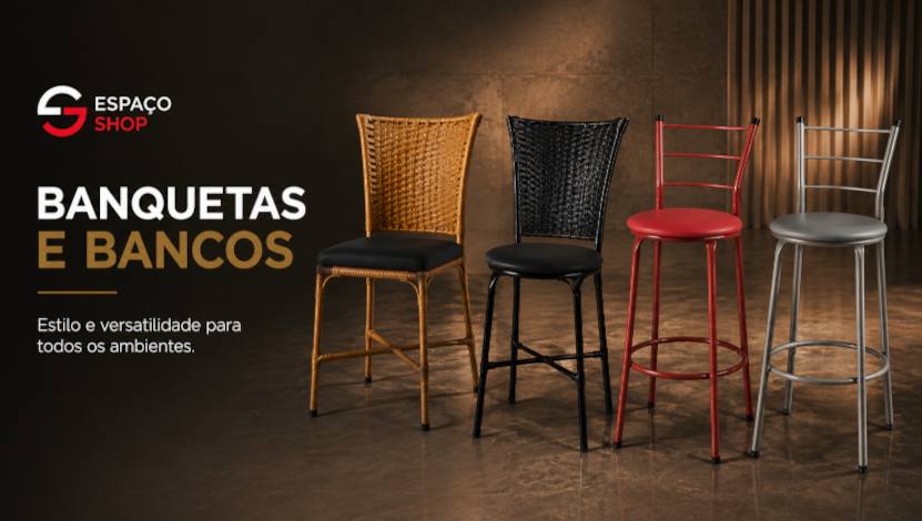 Espaço Shop - Banquetas e bancos